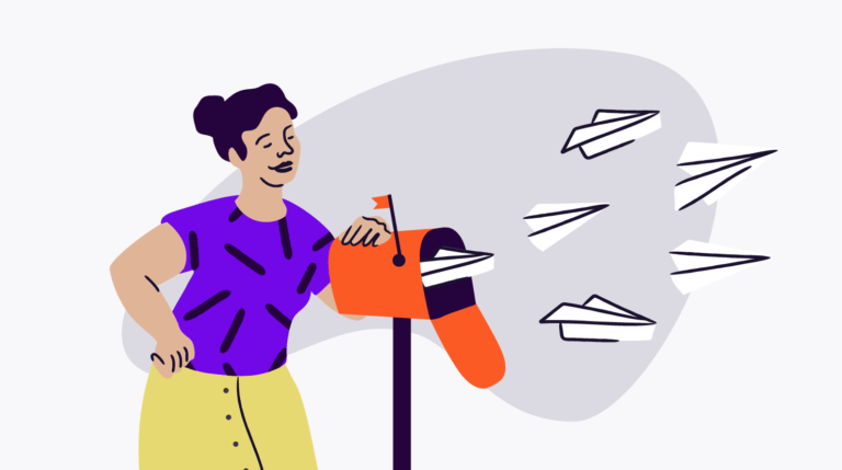 A woman using Eventbrite Boost after switching email providers